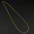 Cadena Militar Destello · Oro laminado diamantado, 60 cm