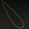 Cadena Lazo Sevilla · Oro laminado, 60 cm · 2,0 mm