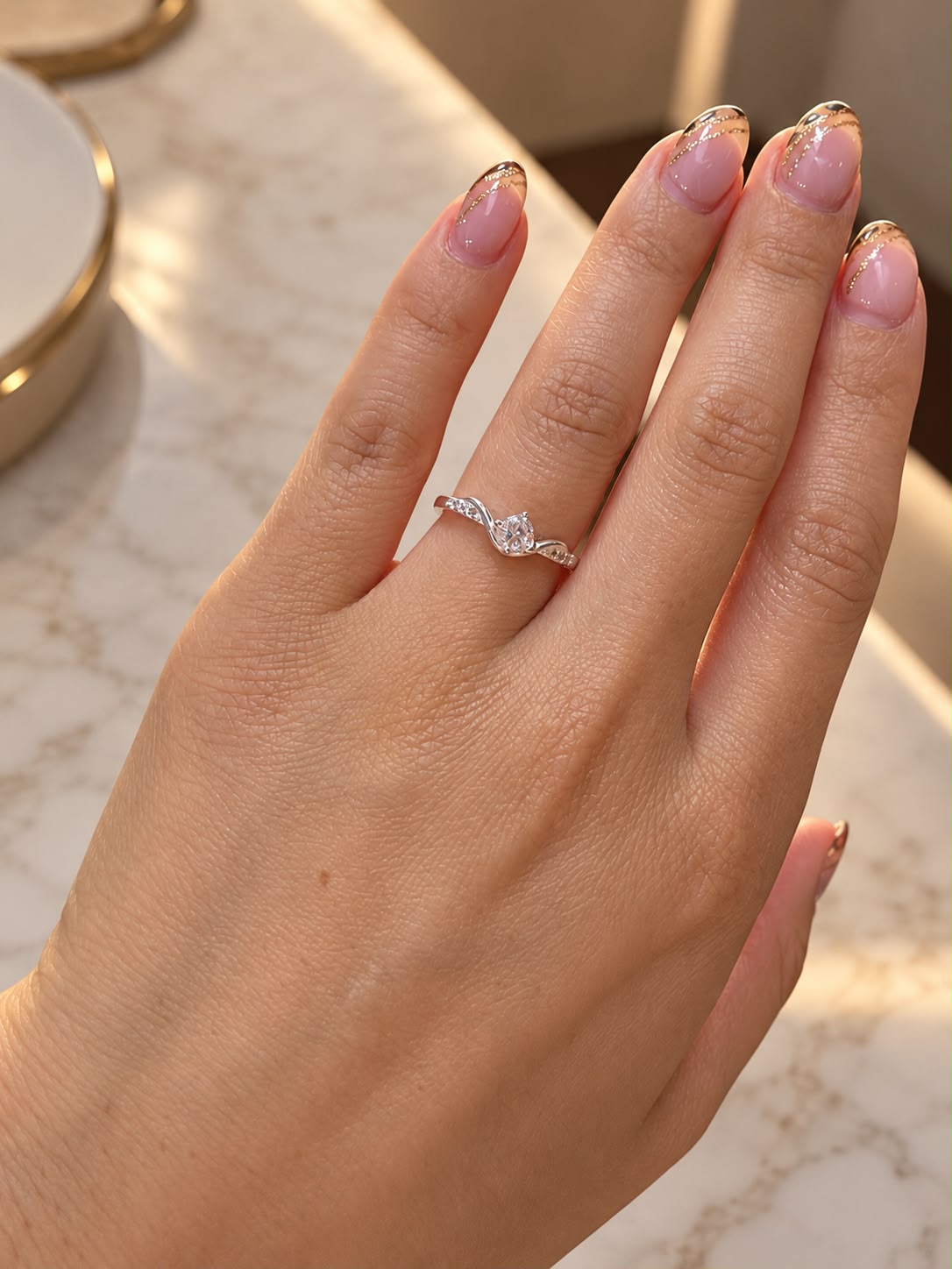 Anillo Destello Mini · Plata 925
