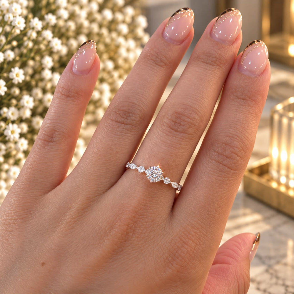 Anillo Tres Flores · Plata 925